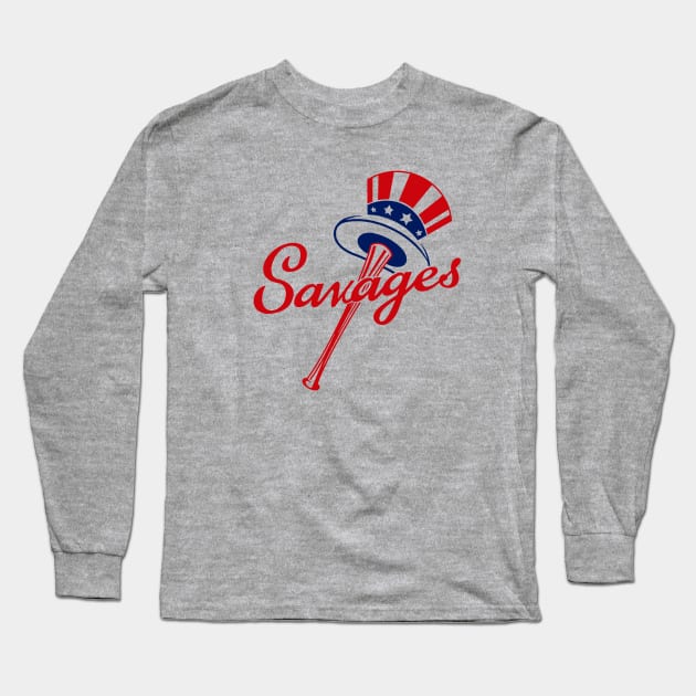 Savages, New York Yankees Baseball Long Sleeve T-Shirt by FanSwagUnltd